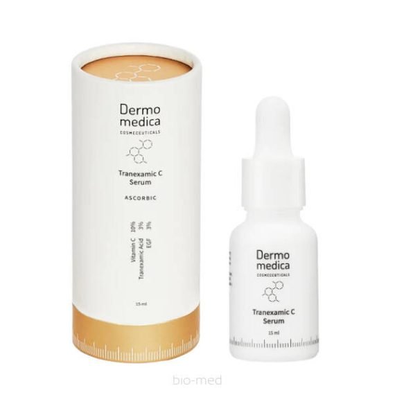 Dermomedica® • Tranexamic C • Serum z Witaminą C, Kwasem Traneksamowym i Czynnikami Wzrostu • 15ml - obrazek 2