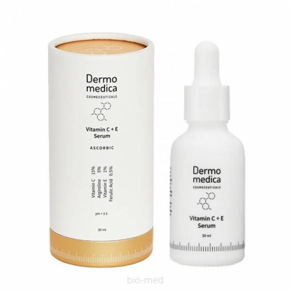 Dermomedica® • Vitamin C+E Serum • Serum z Witaminą C, Argireliną ®, Witaminą E i Kwasem Ferulowym • 30ml - obrazek 2