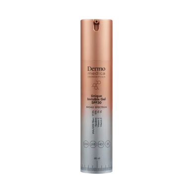 Dermomedica® • Unique Invisible Gel SPF 30 • Żelowe Serum z Filtrami Organicznymi • 60ml