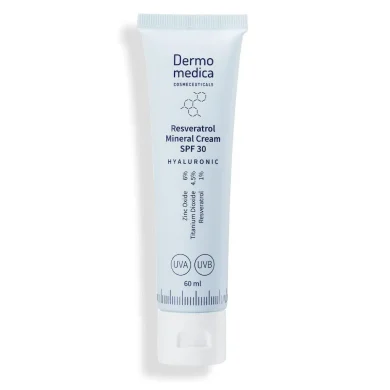Dermomedica® • Resveratrol Mineral Cream SPF 30 • Przeciwzmarszczkowy Krem SPF 30 z Resveratrolem • 60ml