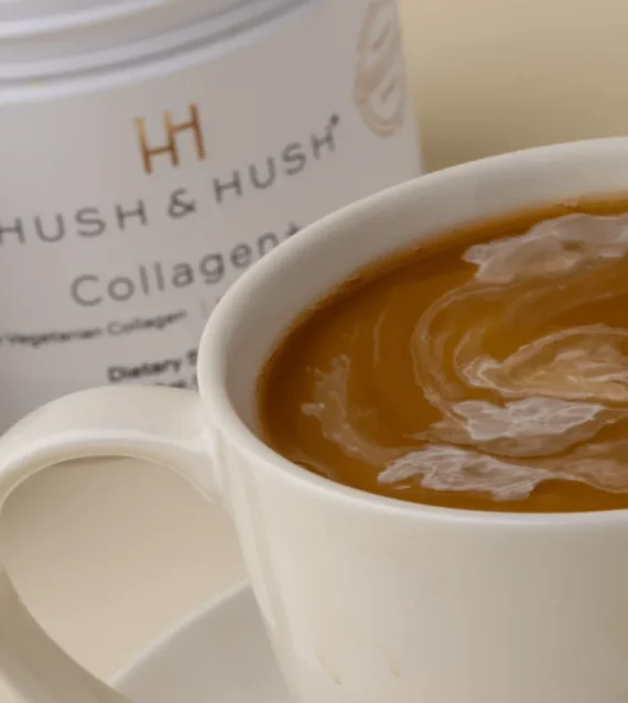 Hush & Hush® • Collagen+ • Suplement diety z wegetariańskim kolagenem wzmacniający skórę, włosy, mięśnie, stawy • 90g/30 porcji - obrazek 3