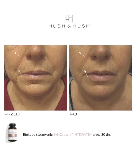 Hush & Hush® • Skin Capsule Hydrate+ • Wegański suplement diety poprawiający poziom nawilżenia skóry • 60szt - obrazek 8