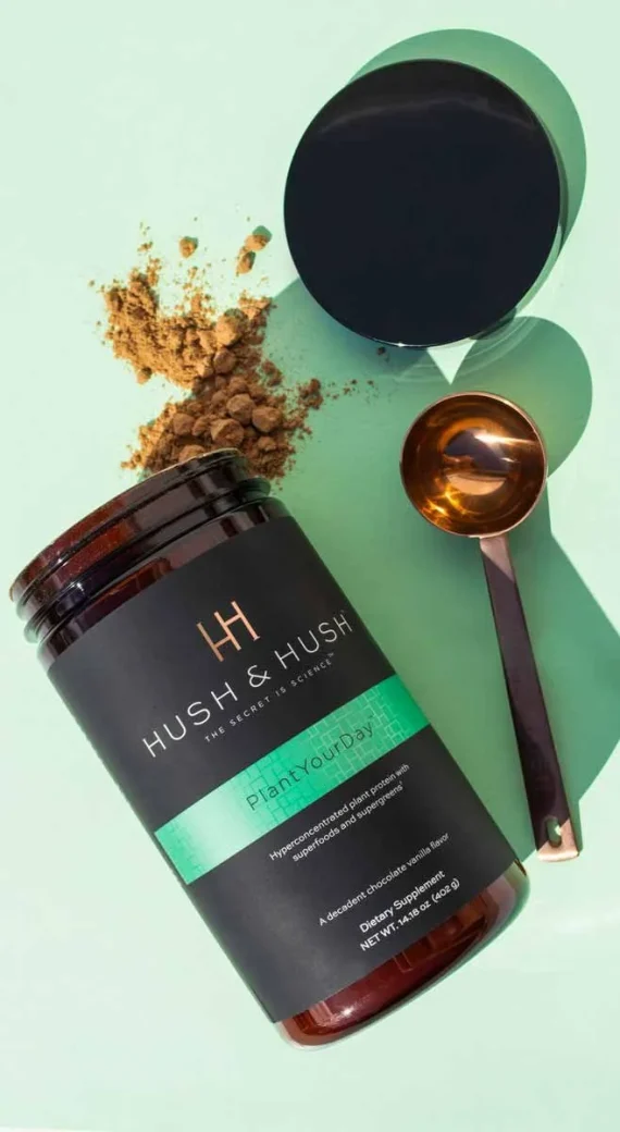 Hush & Hush® • Plant Your Day • Wegański suplement diety wspierający pracę jelit i wątroby • 402g - obrazek 3