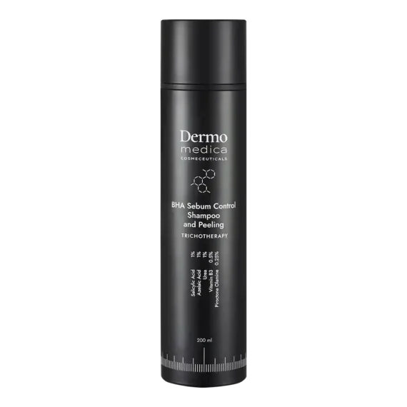 Dermomedica® • BHA Sebum Control Shampoo and Peeling • Trychologiczny szampon i peeling oczyszczający do skóry z nadprodukcją sebum • 200ml - obrazek 1