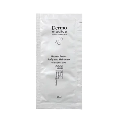 Dermomedica® • Growth Factor Scalp and Hair Mask • Trychologiczna maska do włosów z problemem podrażnień, suchości i wypadania włosów • 10ml x 10szt.