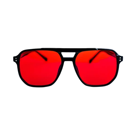 Dermomedica® • Glasses Red Trendy • Okulary z soczewkami wspierające rytm okołodobowy • 1szt. - obrazek 1