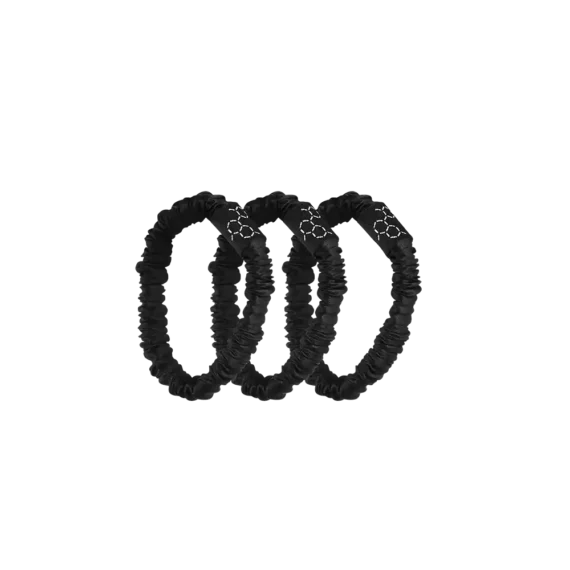 Dermomedica® • Sleek Silk • Jedwabne gumki do włosów (100%) • 3szt. - obrazek 1