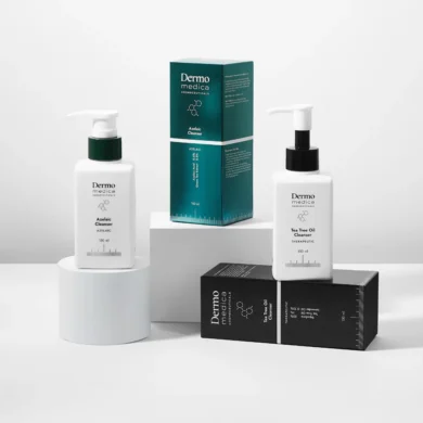 Dermomedica® • Tea Tree Oil Cleanser + Azelaic Cleanser • Zestaw do dwuetapowego mycia twarzy • 2x150ml