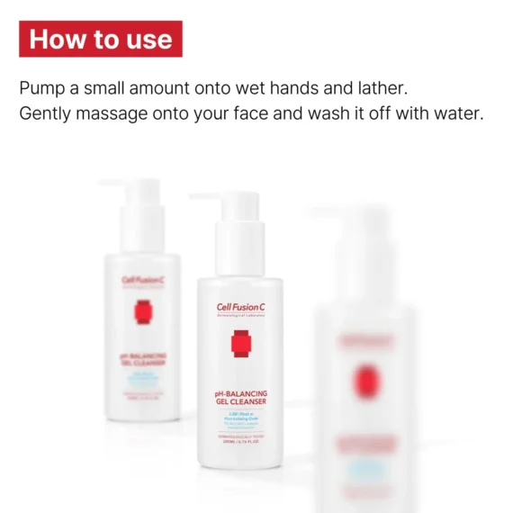 Cell Fusion C® • pH-Balancing Gel Cleanser • Żel do oczyszczania skóry wrażliwej • 200ml - obrazek 3