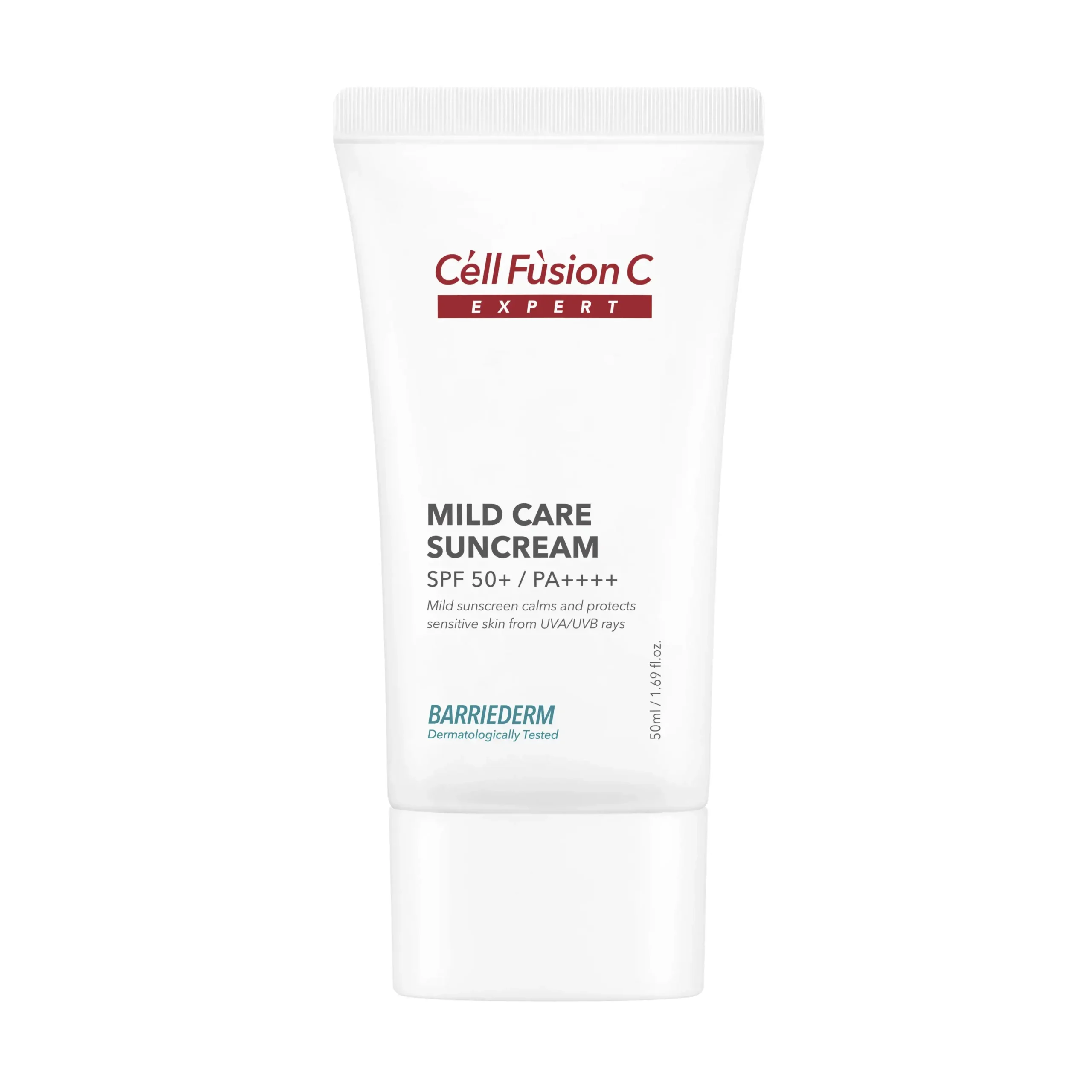 Cell-Fusion-C-Expert-Mild-Care-Suncream-SPF50-PA-Łagodzacy-Krem-Z-Bardzo-Wysoka-Ochrona-Przeciwsloneczna-50ml Cell Fusion C® Expert • Mild Care Suncream SPF50+ PA++++ • Łagodzący krem z bardzo wysoką ochroną przeciwsłoneczną • 50ml - obrazek 1