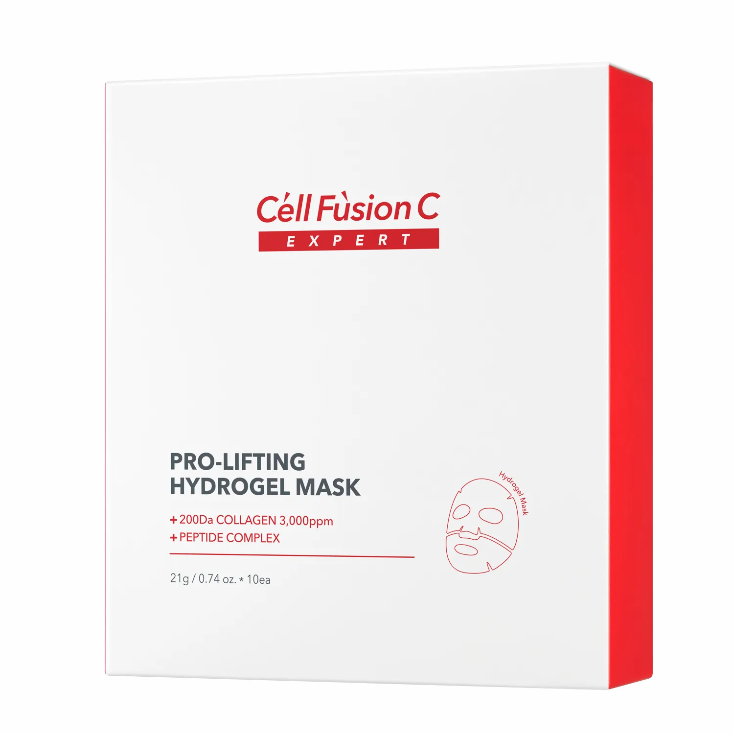 Cell-Fusion-C-Expert-Pro-Lifting-Hydrogel-Mask-Ujedrniajaco-Wygladzajaca-Maska-Hydrozelowa-21g-x-10szt Cell Fusion C® Expert • Pro-Lifting Hydrogel Mask • Ujędrniająco-wygładzająca maska hydrożelowa • 21g x 10szt - obrazek 1