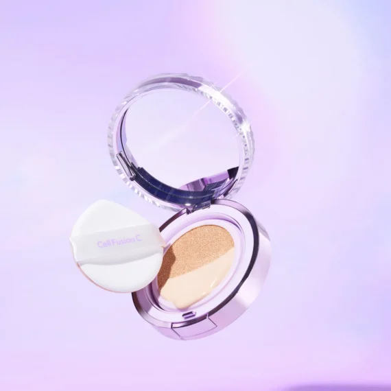 Cell Fusion C® • Glass Skin Cushion SPF40 PA++ • Wygładzająco-ochronny podkład w poduszce z efektem Glass Skin • 13g - obrazek 4