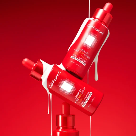 Cell Fusion C® • Laser UV Pore Sun Serum SPF50+ PA++++ • Ochronne serum wygładzające i zwężające pory • 50ml - obrazek 3