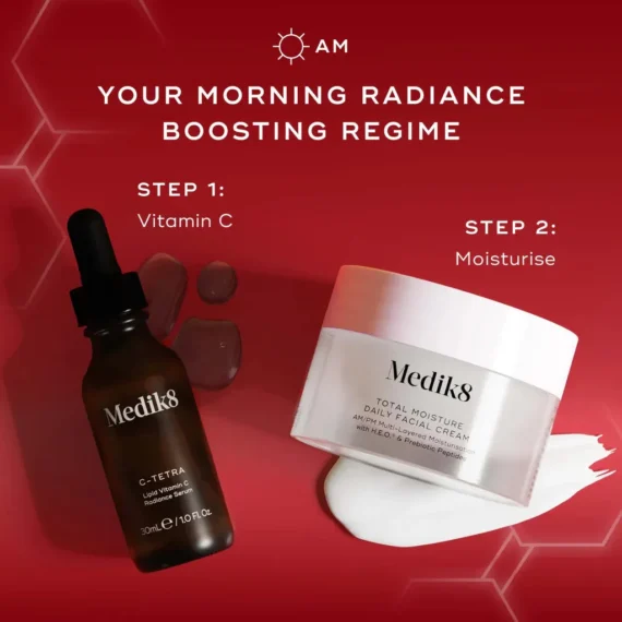 Medik8® • Zestaw Radiance Wrapped • C-Tetra® • 30ml • Total Moisture Daily Facial Cream • 50ml - obrazek 2