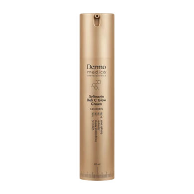 Dermomedica® • Sylimarin Reti C Glow Cream • Luksusowy Krem z Witaminą C, Sylimaryną, Retinolem i Kompleksem Antyoksydacyjnym • 60ml